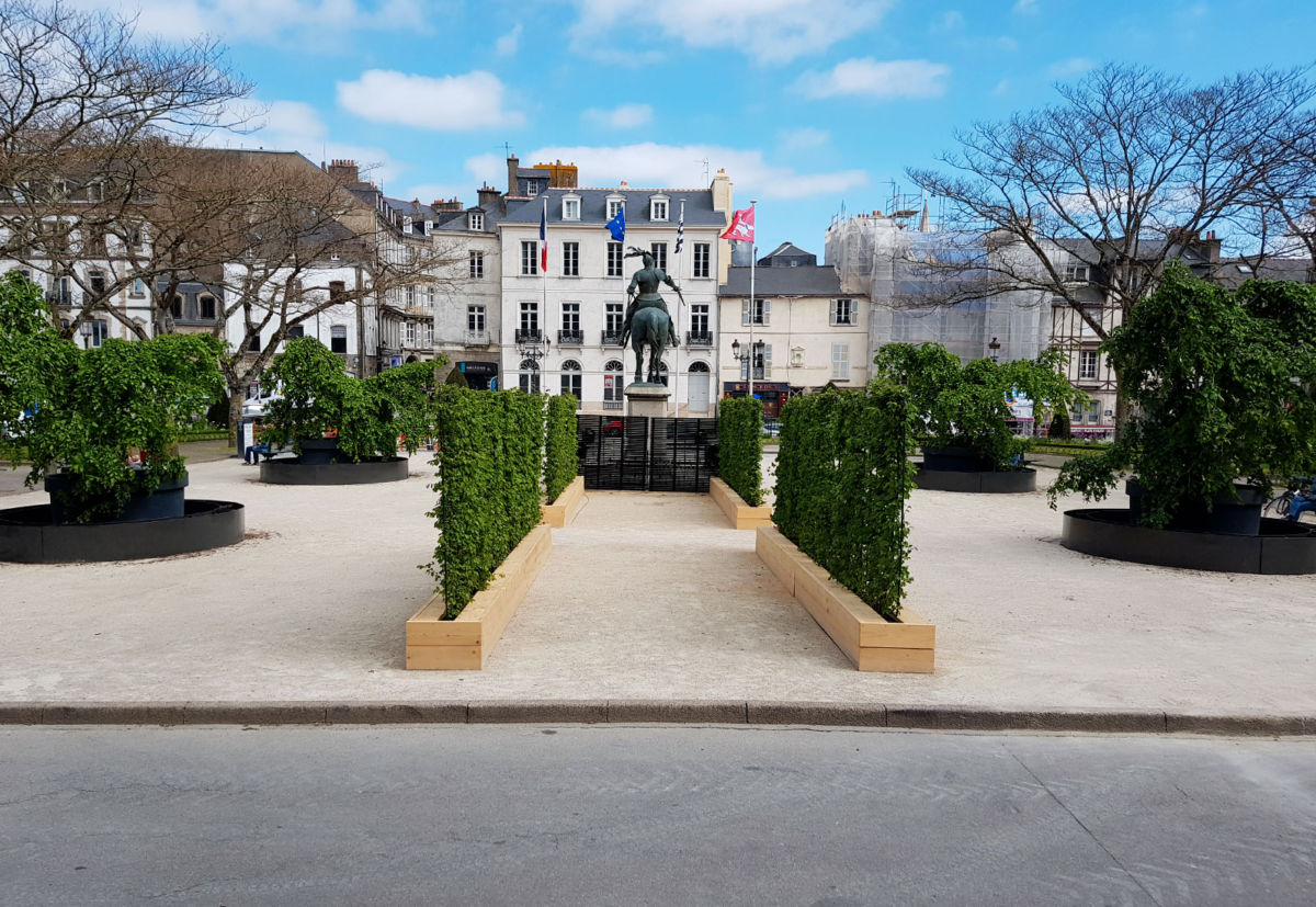 charmes, vannes, pépinières le meur, carpinus betulus, projet de Gérard Ropert